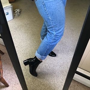 ✨Forever 21 Black Patent Ankle Boots✨